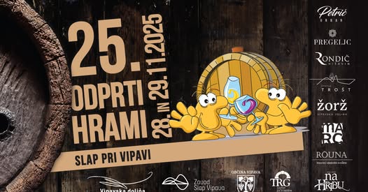 Odprti hrami Slap pri Vipavi, 28. in 29. 11. 2025, Slap