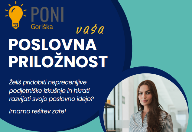 Odprt 9. razpis za projekt PONI Goriška – Podjetno nad izzive v Ajdovščini